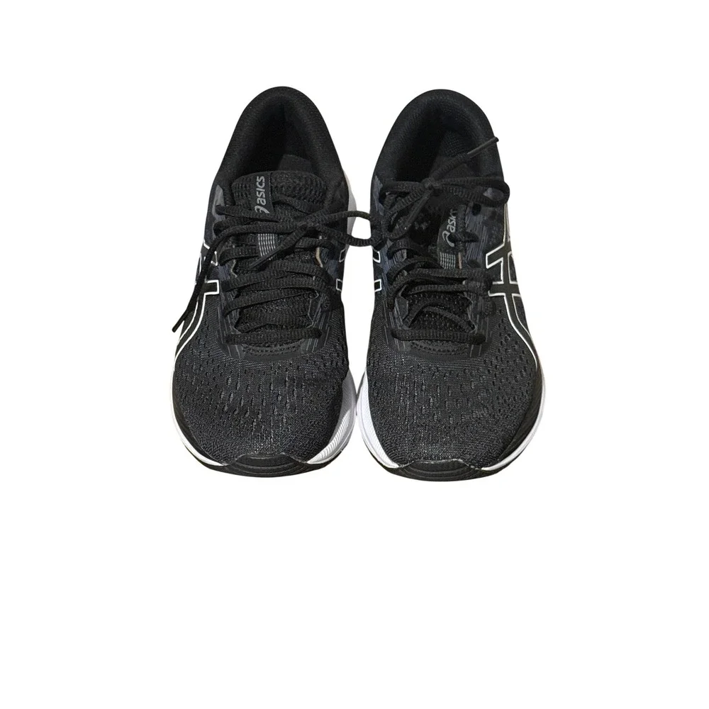 Asics Gel-Excite 7 Men Running Shoes Black White Sneakers 1011A657 Size 7.5 Wide